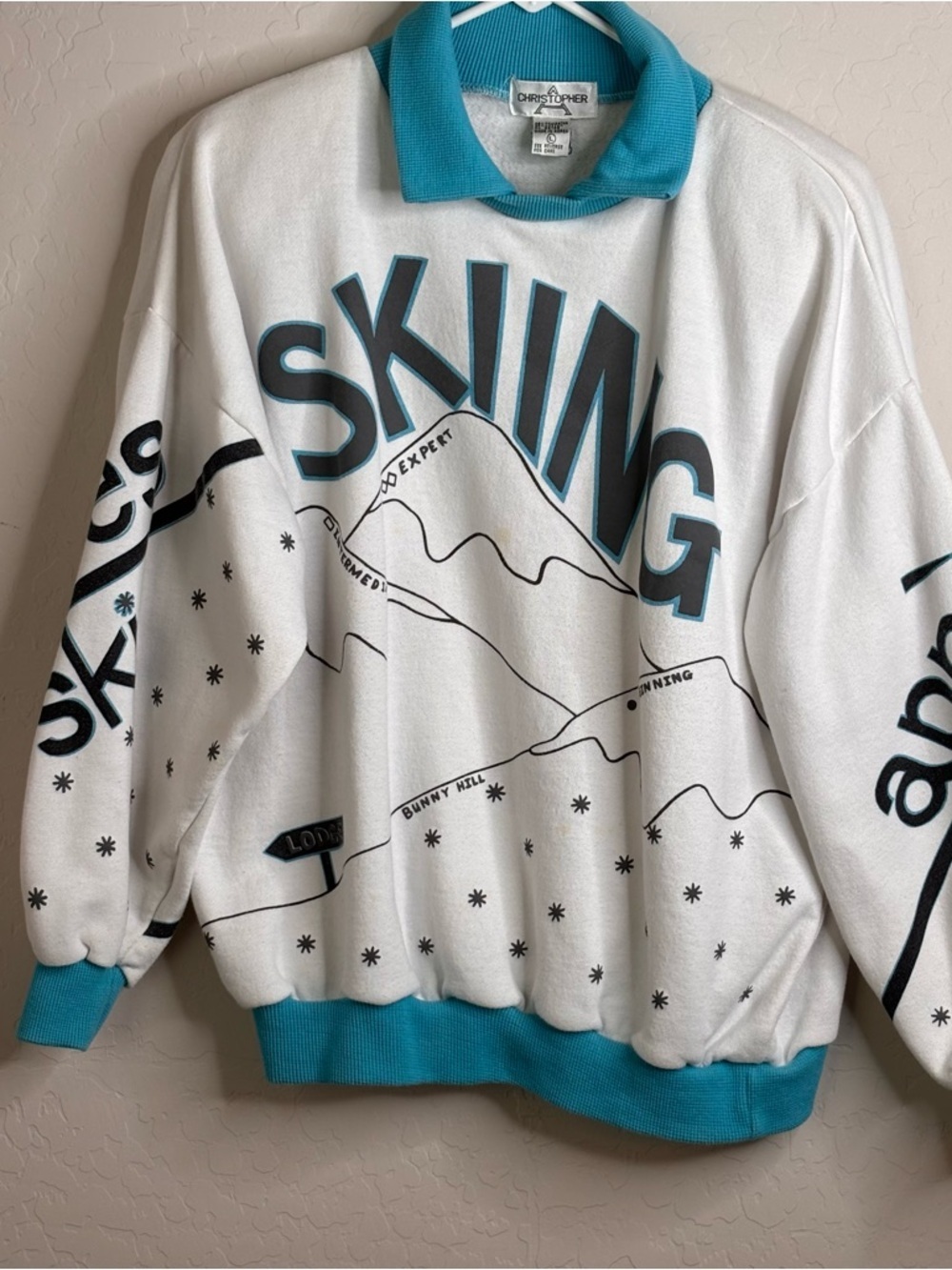 Vintage 90’s Christopher A Apres Ski Women’s Sweatshirt Sz L